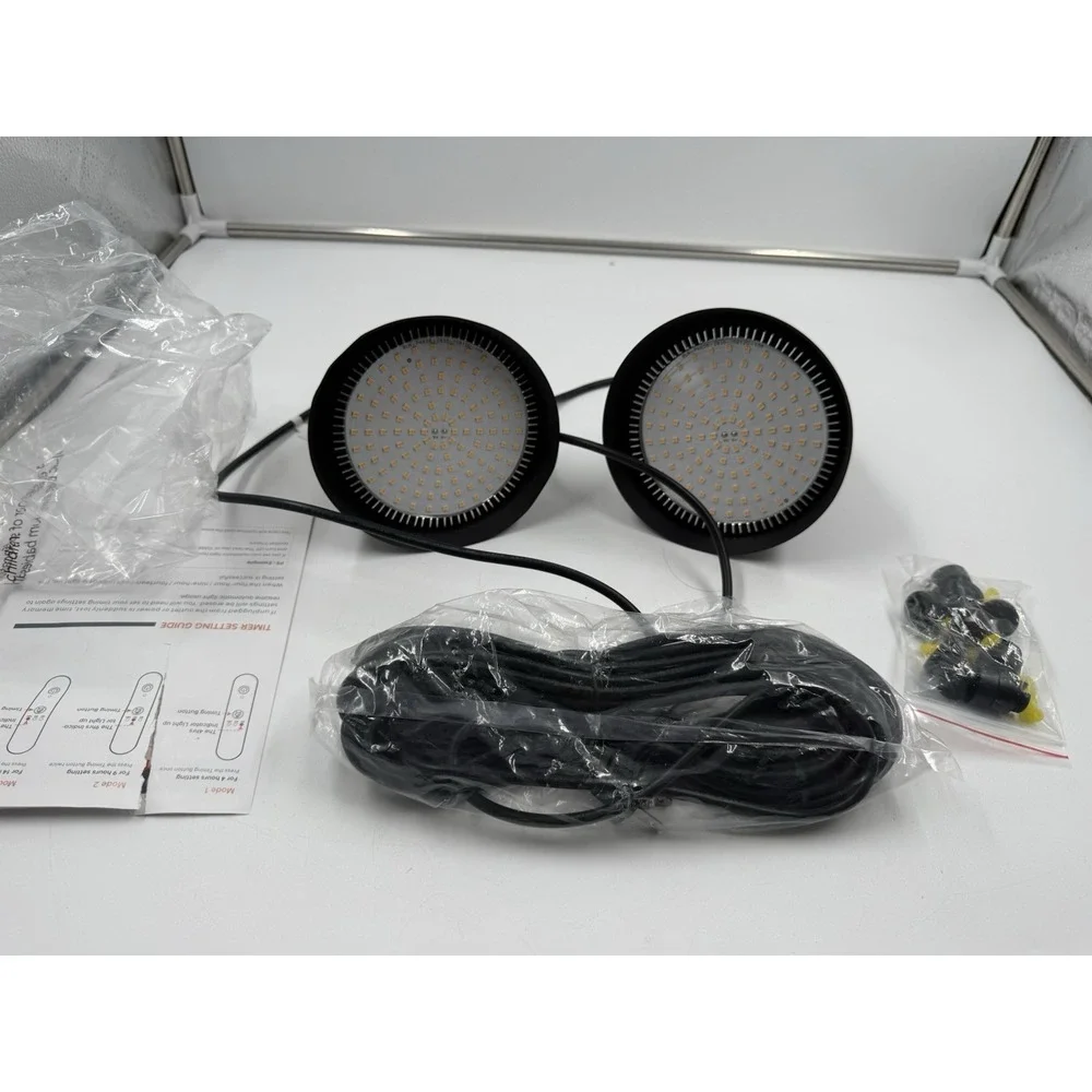 Bastrip‎ 50W Double Head One Cord Grow Lights For Indoor Plants Full Spectrum